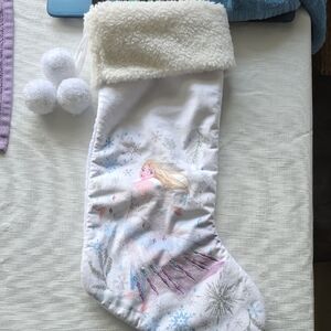 Disney White and Cream Stocking with Princess Design